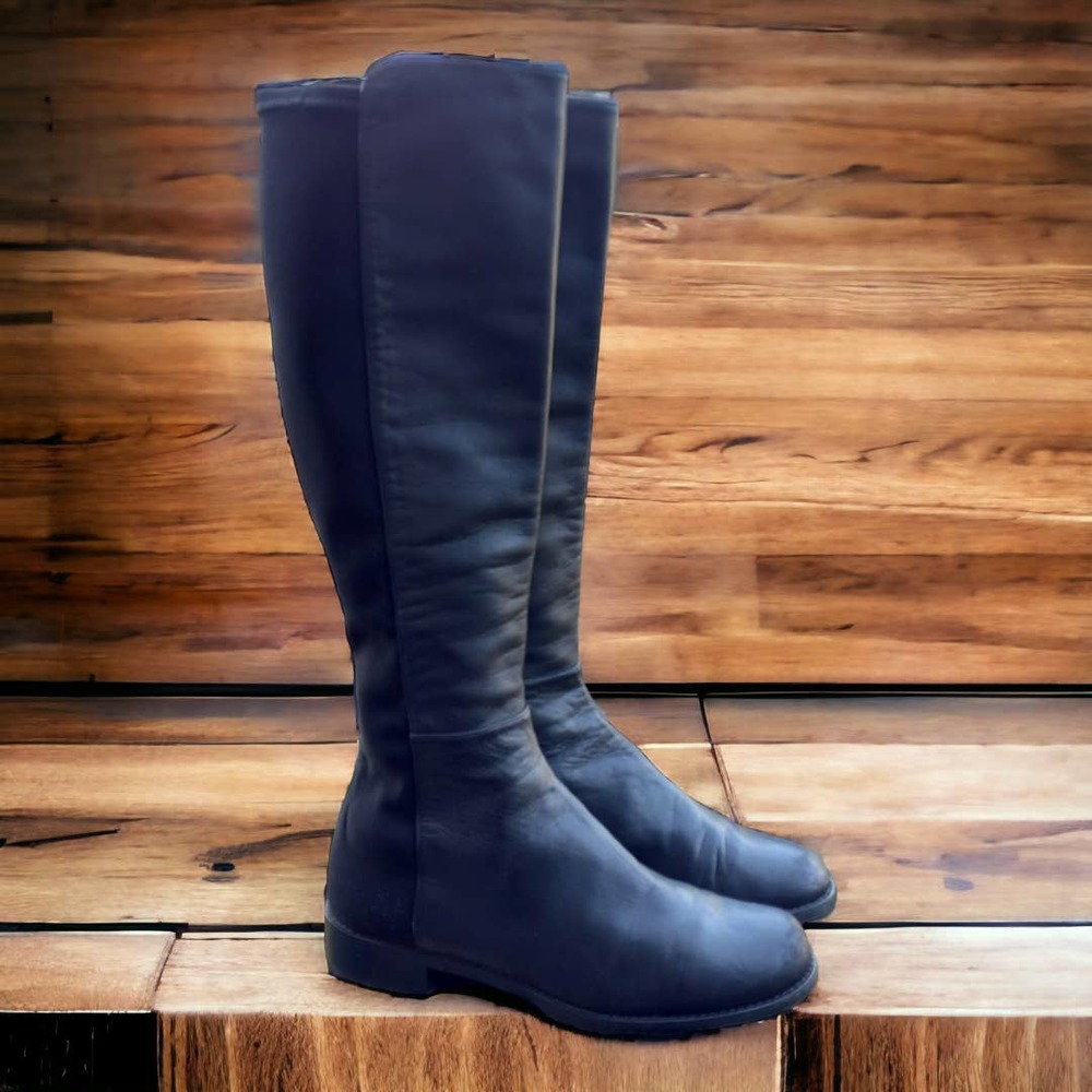 Stuart Weitzman Top Rated 5050 knee High Boot Napa Leather Black - Size 9